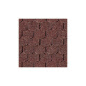 Shingle rouge queue de castor pour abri bois - paquets de 3m²