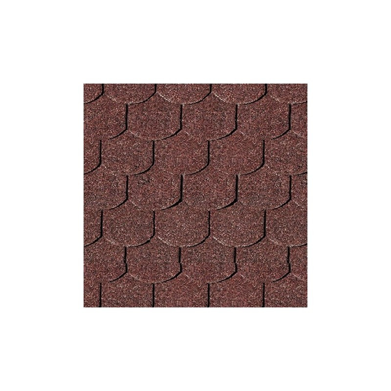 Shingle rouge queue de castor pour abri bois Karibu