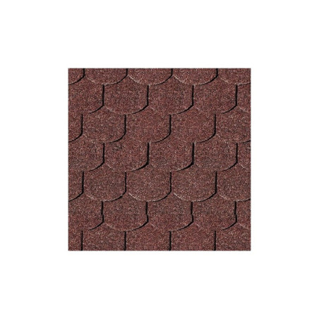 Shingle rouge queue de castor pour abri bois Karibu