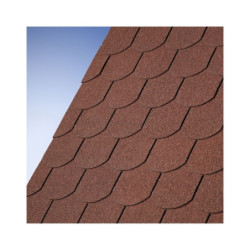 Shingle rouge queue de castor pour abri bois Karibu