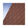 Shingle rouge queue de castor pour abri bois Karibu