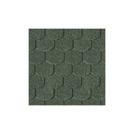 Shingle vert queue de castor pour abri bois Karibu