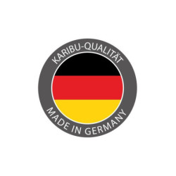 Kiosque de jardin carré en bois FSC Bergen 1 - 3,38x3,38m Karibu