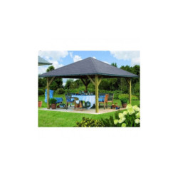 Kiosque de jardin en bois FSC Holm 1 - 4,31x4,31m - Karibu