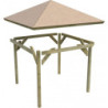 Kiosque de jardin en bois FSC Holm 1 - 4,31x4,31m - Karibu