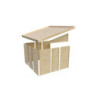 Remise adossée en bois massif Juist 2 de 3,28m² - Karibu
