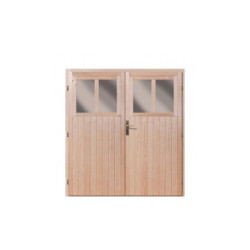 Remise adossée en bois massif Juist 2 de 3,28m² - Karibu