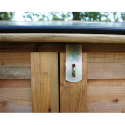 Coffre de jardin en bois traité autoclave Trocadero 1200L