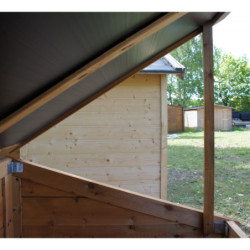 Coffre de jardin en bois traité autoclave Trocadero 1200L