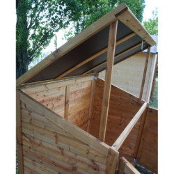 Coffre de jardin en bois traité autoclave Trocadero 1200L