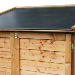 Coffre de jardin en bois traité autoclave Trocadero 1200L