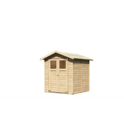 Abri de jardin en bois Dahme 3 de 3,31m² panneaux 14mm - Karibu