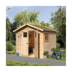 Abri de jardin 4,41m² Dalin 1 en bois panneaux 14mm - Karibu