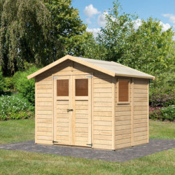 Abri de jardin 4,41m² Dalin 1 en bois panneaux 14mm - Karibu