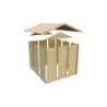 Abri de jardin 4,41m² Dalin 1 en bois panneaux 14mm - Karibu