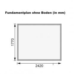 Abri de jardin 4,41m² Dalin 1 en bois panneaux 14mm - Karibu