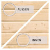 Abri de jardin 4,41m² Dalin 1 en bois panneaux 14mm - Karibu