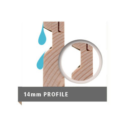 Abri de jardin 4,41m² Dalin 1 en bois panneaux 14mm - Karibu