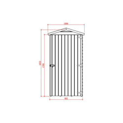 Petit abri de jardin en bois traité autoclave + plancher SOLID