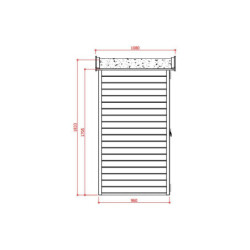 Petit abri de jardin en bois traité autoclave + plancher SOLID