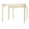 Carport en bois traité autoclave 15m² Habrita