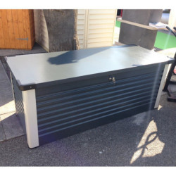 Coffre de jardin en métal anthracite 750L Patio Box 1,06m² TRIMETALS