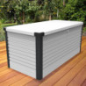 Coffre de jardin sécurisé 1000L Patio Box - Métal blanc TRIMETALS