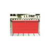 Coffre de jardin en métal rouge 750L Patio Box 1,06m² TRIMETALS