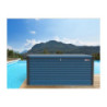 Coffre de jardin en métal bleu 750L Patio Box 1,06m² TRIMETALS