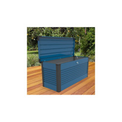 Coffre de jardin en métal bleu 1000L Patio Box 1,46m² TRIMETALS