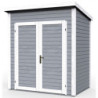 Abri de jardin Skur1 2,19m² + plancher traité peint gris Baltic