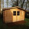Volet en bois traité pour fenêtre 60x90cm Gardy Shelter