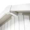 Abri de jardin en PVC 4,9m² DECO blanc et gris vert Grosfillex