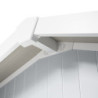 Abri de jardin en PVC 7,5m² DECO gris clair et blanc Grosfillex