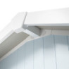 Abri de jardin en PVC 4,9m² UTILITY blanc et gris bleu Grosfillex