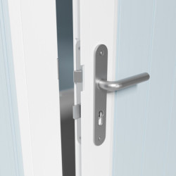 Abri de jardin en PVC 7,53m² UTILITY blanc et gris bleu Grosfillex