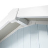 Abri de jardin en PVC 11,2m² UTILITY blanc et gris bleu Grosfillex