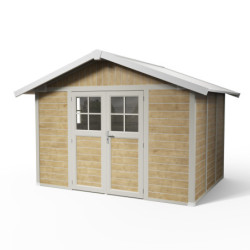 Abri de jardin PVC 7,5m² DECO Sherwood Grosfillex + kit ancrage