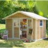 Abri de jardin PVC 7,5m² DECO Sherwood Grosfillex + kit ancrage