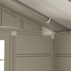 Abri de jardin PVC 7,5m² DECO Sherwood Grosfillex + kit ancrage