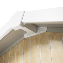 Abri de jardin PVC DECO 11,2m² Sherwood Grosfillex + kit ancrage