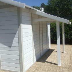 Auvent Grofillex en PVC gris vert