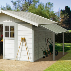 Auvent Grofillex en PVC gris vert