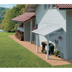 Auvent Grofillex en PVC gris vert