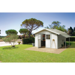 Auvent Grofillex en PVC gris vert