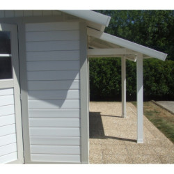 Auvent Grofillex en PVC gris vert