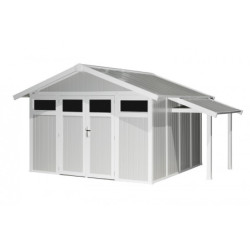 Auvent Grofillex en PVC gris vert