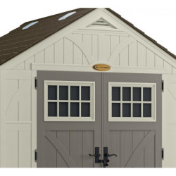 Abri de jardin en résine 35mm 5,53m² Woodgrain + Plancher SUNCAST