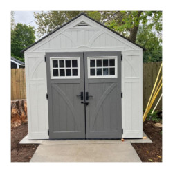 Abri de jardin en résine 35mm 7,90m² Woodgrain + plancher SUNCAST