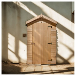 Toilettes sèches en bois massif panneaux 16mm + Plancher